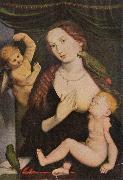 Hans Baldung Grien Madonna mit den Papageien Germany oil painting artist